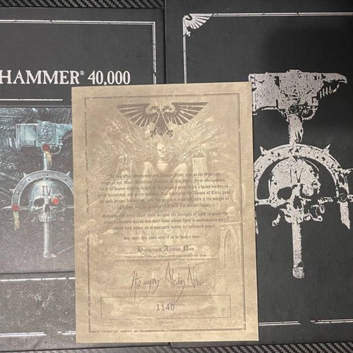 Warhammer 40k Rulebook 4th Edition Collector's Limited Copy σαν καινούργιο