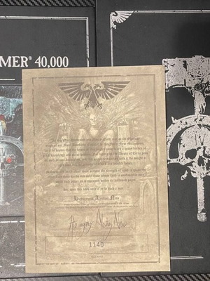 Warhammer 40k Rulebook 4th Edition Collector's Limited Copy σαν καινούργιο