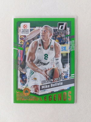 Mike Batiste Panathinaikos Donruss 2023-24 Green flood card like new 18/25