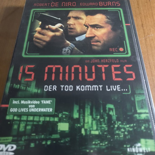 15 Minutes DVD like new, action thriller with Robert De Niro