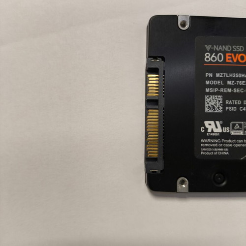 Samsung 860 EVO 250GB SSD like new, 2.5" SATA III