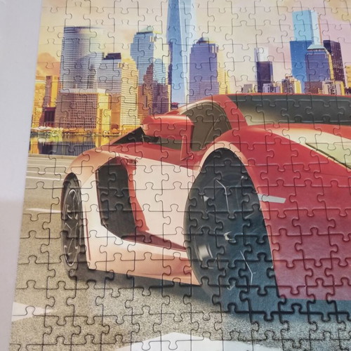 Puzzle 500 pieces with car theme like new
