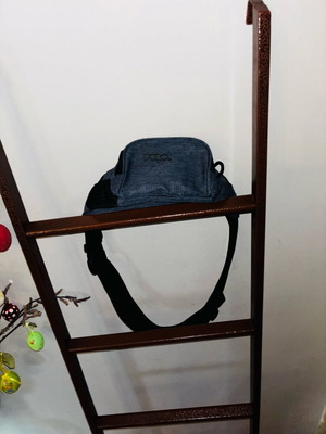 Τσαντάκι Polo μεταχειρισμένο, γκρι με μπλε σκούρο