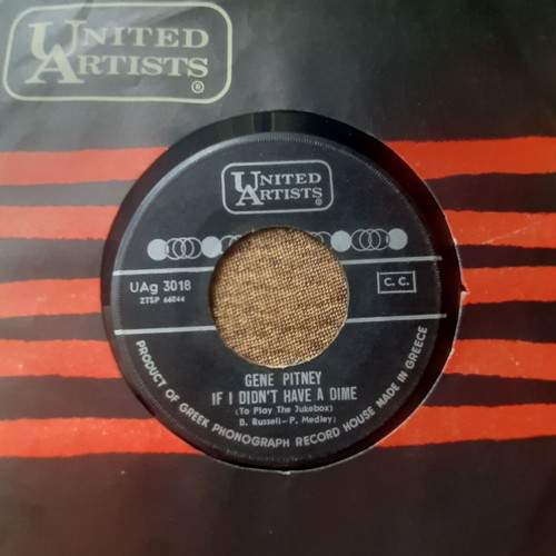 Gene Pitney Only Love Can Break a Heart 7" single used, pop