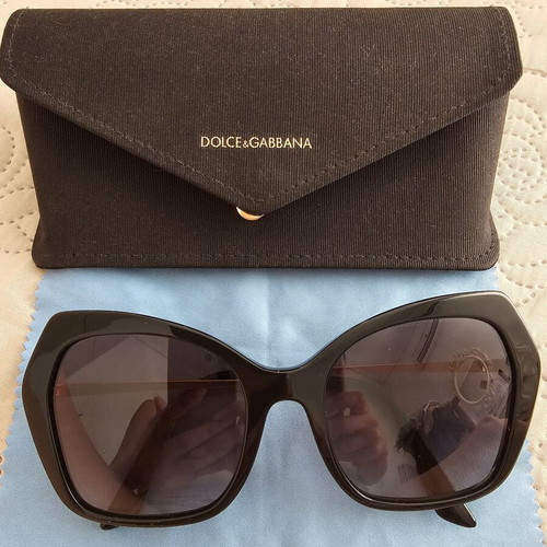 Dolce & Gabbana DG 4399 women's sunglasses new, black acetate butterfly frame