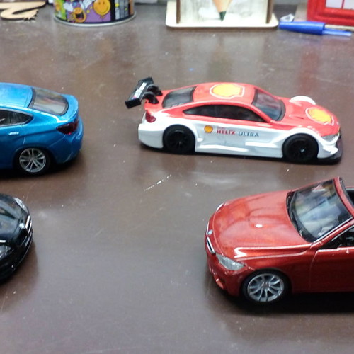 Toy cars used, set of 4 with forward motion