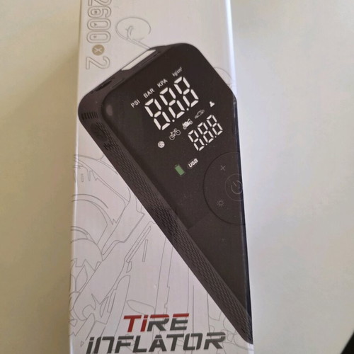 Car tire inflator 150PSI rechargeable 12V with powerbank function new