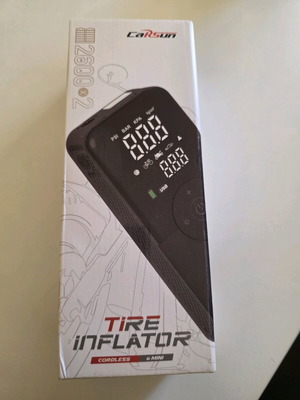 Car tire inflator 150PSI rechargeable 12V with powerbank function new