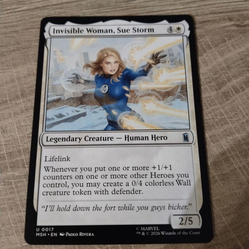 Magic the Gathering Invisible Woman, Sue Storm card