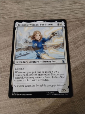 Magic the Gathering Invisible Woman, Sue Storm card