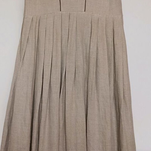 Linen long dress like new, size M, beige