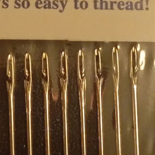 Sewing needles with side opening new, set of 12 pieces