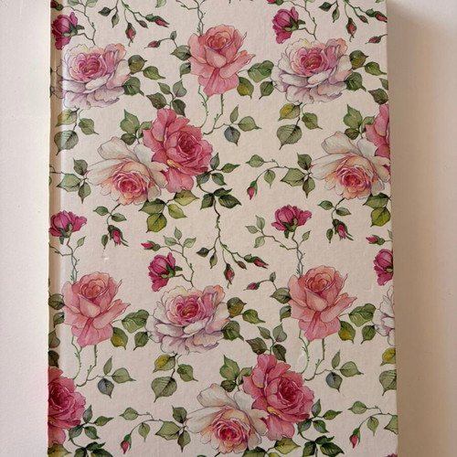 Agenda notebook with hard cover, missing some pages