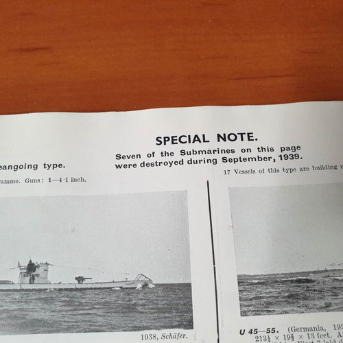 1939, Jane's Fighting Ships used book on World War II naval fleets