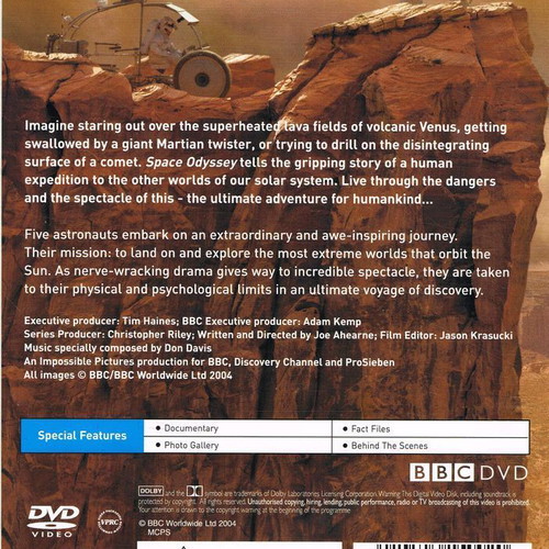 Space Odyssey Voyage to the Planets special edition 2 DVDs with subtitles