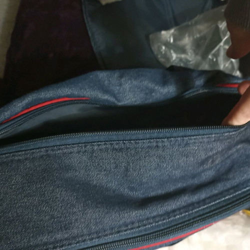 Baby outing bag used with many compartments and changing mat