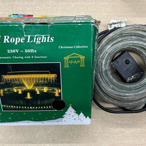 Christmas lighted tube 6 meters white light new