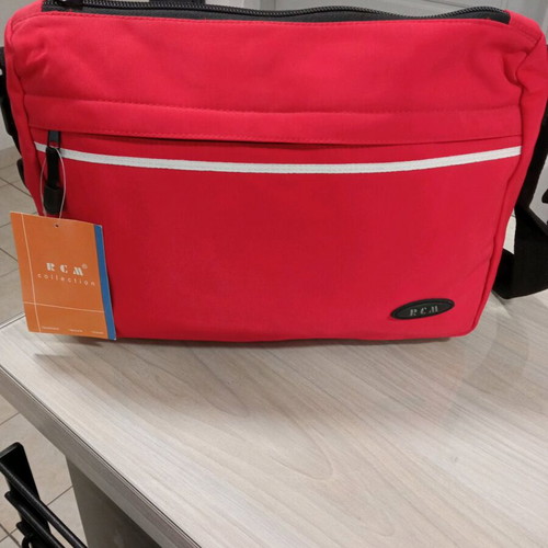 Messenger bag new, red shoulder durable material