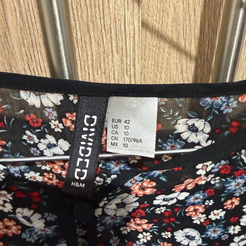 Transparent shirt size 42 H&M like new, multicolor