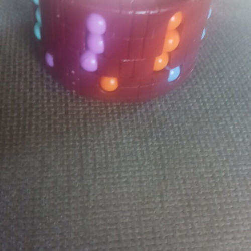 Cylindrical multicolor cube toy new, for ages 3 and up