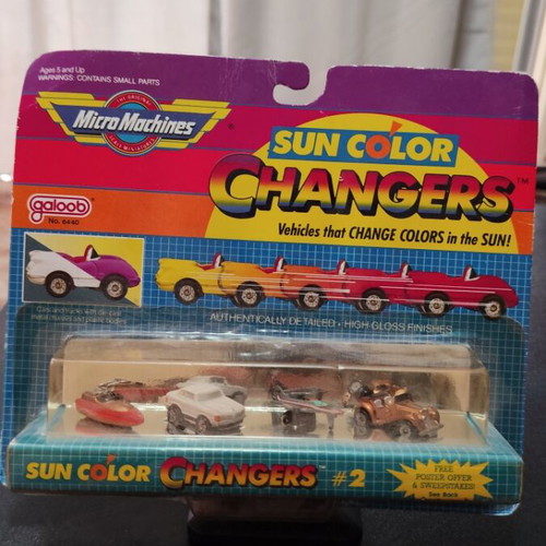 Micro Machines Sun Color Changers sealed retro toy cars
