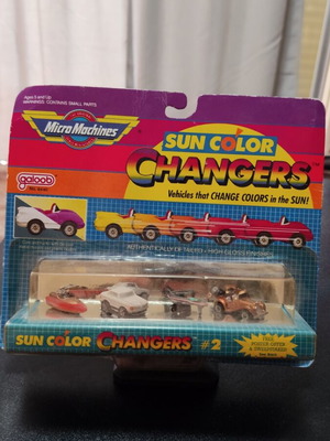 Micro Machines Sun Color Changers sealed retro toy cars