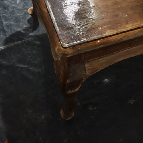Wooden vintage dining table 135x100x80 cm