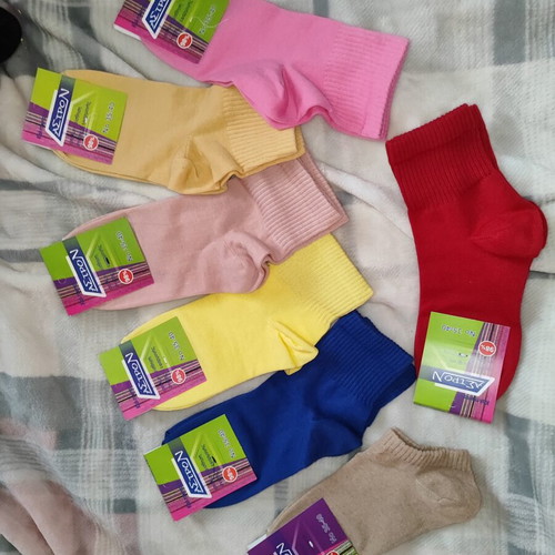Astron women's socks set new, 7 pairs, multicolor, cotton 98%