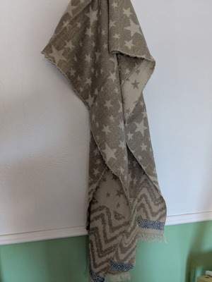 Scarf used, multicolored