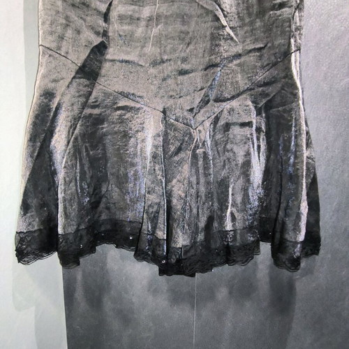 Vintage Mermaid Skirt like new with beaded lace hem
