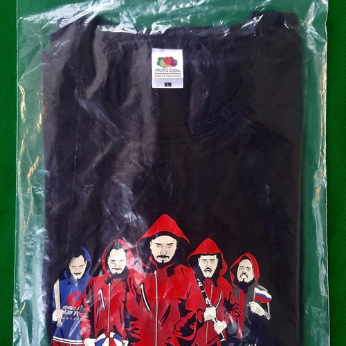 Alexander Tsouvelas Large Fruit of the Loom Lady Fit Valueweight T-shirt new, black