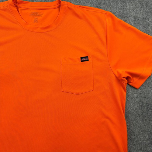 Dickies men's short sleeve T-shirt 2XL orange pocket streetwear