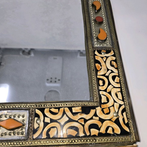 Handmade decorative mirror with inlay decoration like new