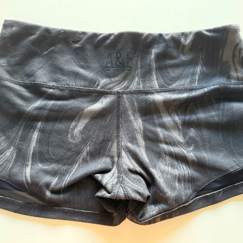 Abercrombie & Fitch women's training shorts size Small like new, black and gray