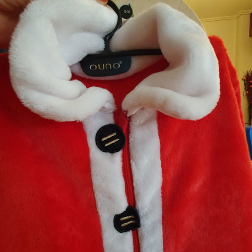 Santa Claus costume like new, fleece, size 2.5-4 years