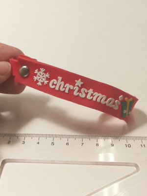 Christmas Keychain or Decorative Item like new, flexible material