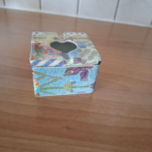 Ceramic ashtray Art Trencadis Barcelona like new