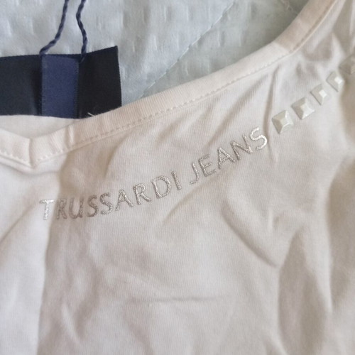 Trussardi Jeans white stylish tank top