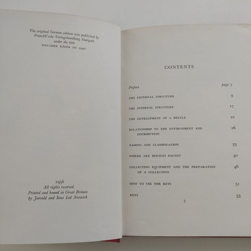 Beetles (Open Air Guides) Jan Bechyne et al 1956 like new