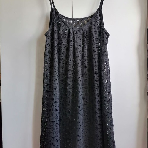 Black dress with straps, size L/XL
