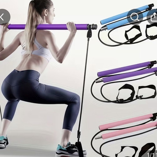 Lingpeng Pilates Bar Set with Colorful Resistance Bands, New