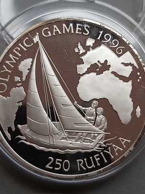 Maldives 250 Rufiyaa 1993 Proof Silver new collectible coin