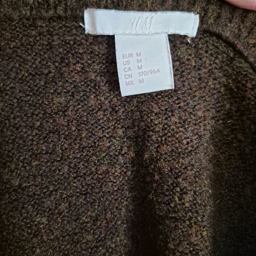 H&M oversized sweater brown like new, size M