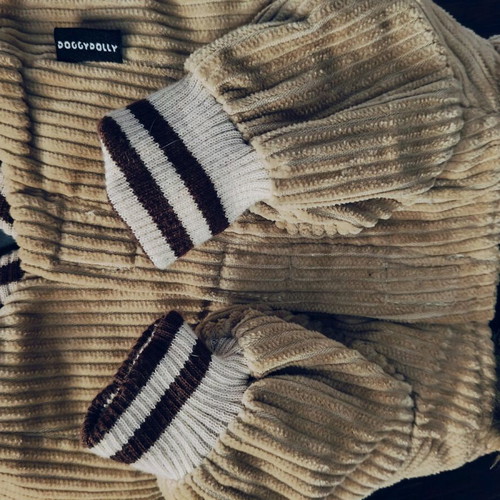 Corduroy Doggy Dolly jacket new for small dogs