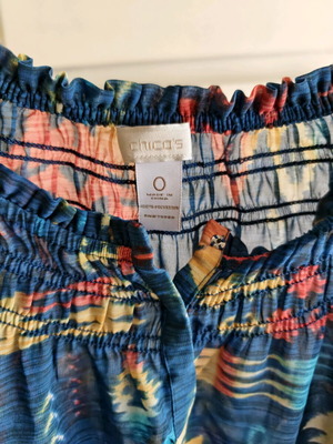 Chico’s blouse with colorful print like new