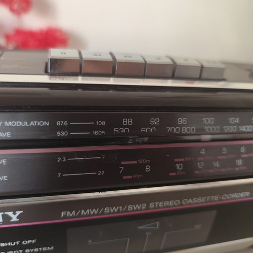 Sony CFS-210S vintage radio cassette player used