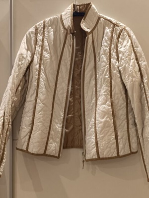 Spring reversible jacket new, size L, beige and brown