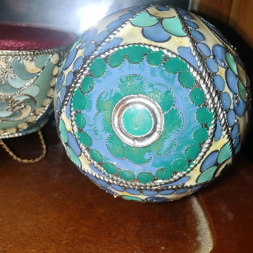 Silver eggs of Tsarist Russia used with enamel and bases