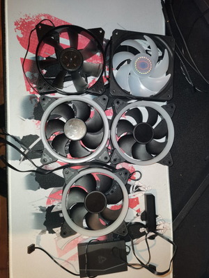 PC fans and controllers used, in excellent condition