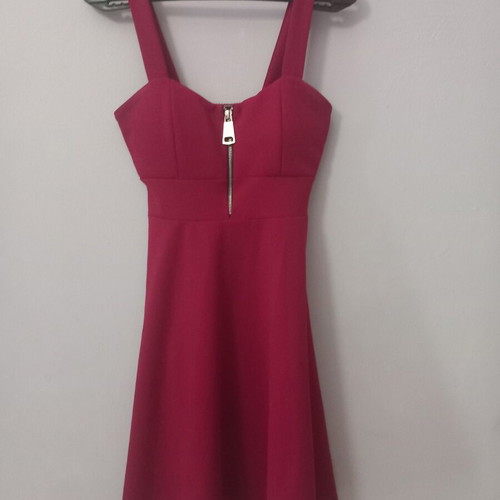 Red dress used, size S with slight strap defect